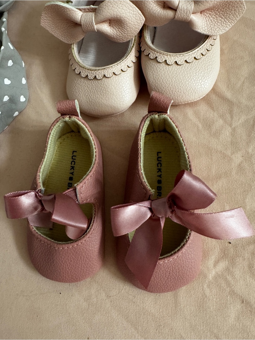 Pink Baby Mary Janes - 2 PAIRS - Size 3